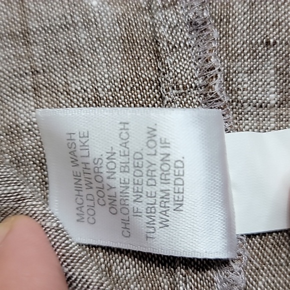 J. Jill Love Linen Long Sleeves Essential Shirt, Brown, Size XS, Pre-owned EUC - Picture 7 of 10